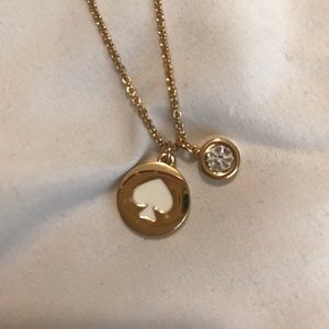 Kate spade white spade necklace